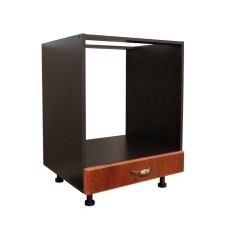 Corp pentru cuptor incorporabil cu sertar Zebra, wenge/MDF Cedru, fara blat, 60 x 82 x 57 cm